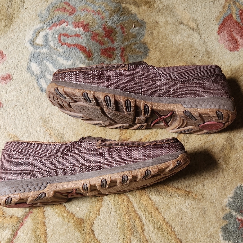 Twisted X Women's Slip-On Driving Moc, Woven Brown, 8.5